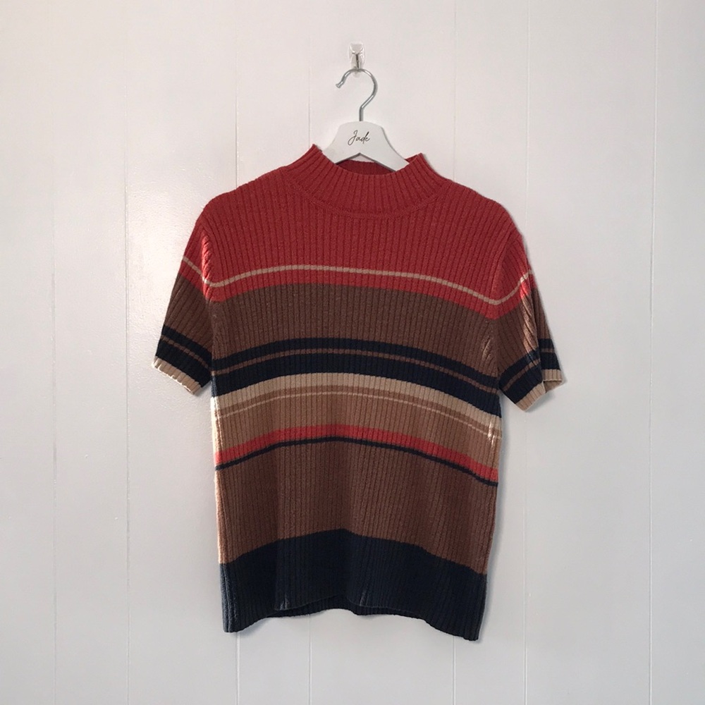Turtleneck Short Sleeved Sweater